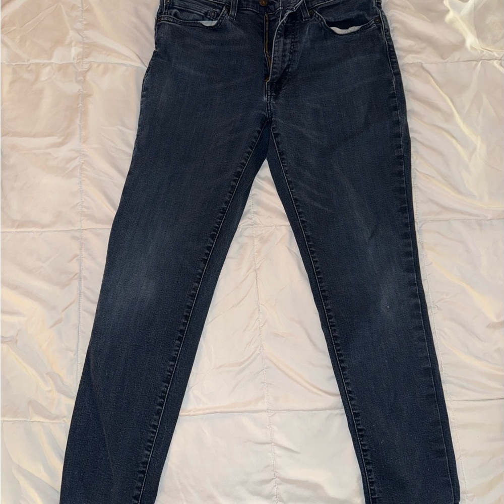 Levi's Men's Slim Straight Jeans in Dark Blue